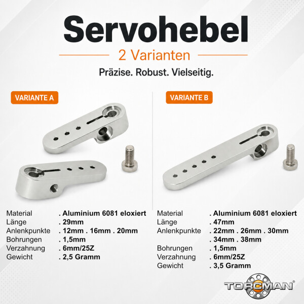 Servo Arms by TORCMAN - Servo Arms by TORCMAN