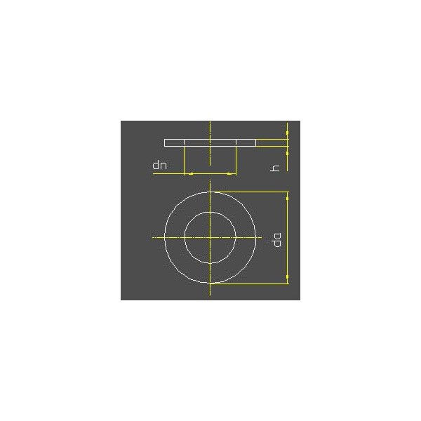 Unterlegsscheibe DIN 125 A |  ISO 7089 | M 6