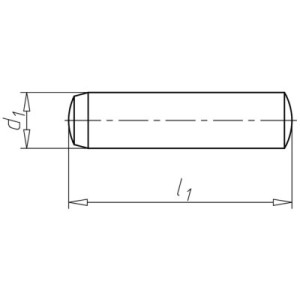Zylinderstift gehärtet DIN 6325 | 5x22