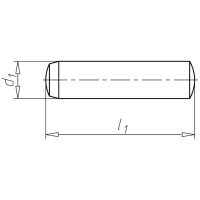 Zylinderstift geh&auml;rtet DIN 6325 | 5x22