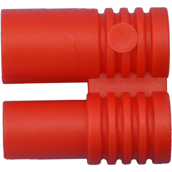 Kunststoff-Griff für Stecker / Buchse 3,5 mm rot
