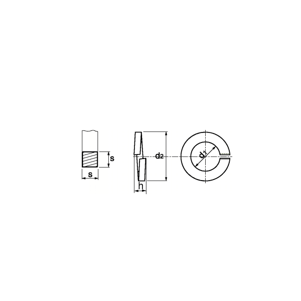 Federring für Zylinderschrauben DIN 7980 | M 10