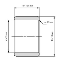 Innenring IR15 x 18 x 16.5 mm