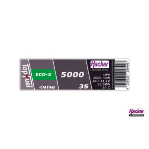 TopFuel LiPo 20C ECO-X 5000mAh 3S MTAG
