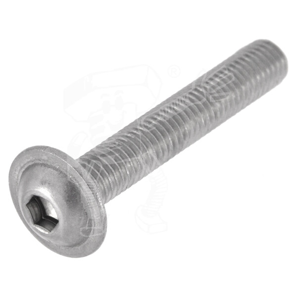 ISO 7380 FLANSCH-Kopfschrauben IseKa, Scheibe, A2 M4 x 4