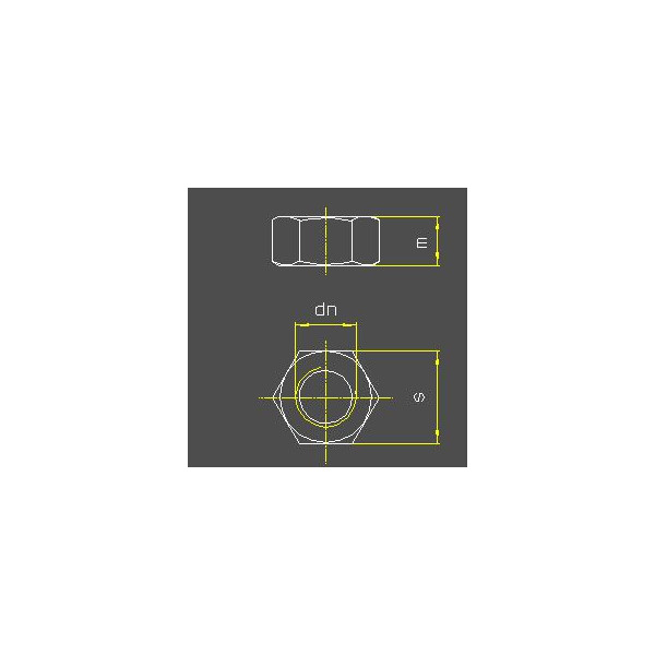 Sechskantmutter | ISO 4032 | M 2 |  ISO-Schlüsselweiten