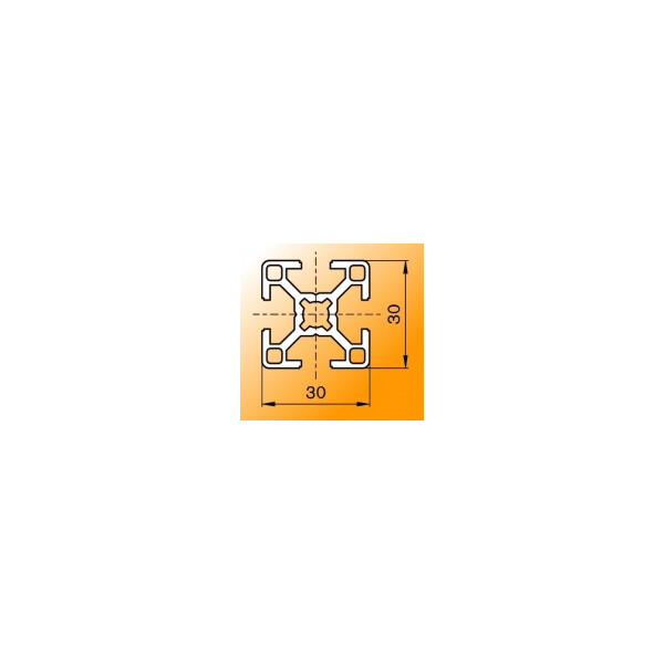 T-STAND | Aluprofil 30x30x500 B-Typ Nut 8 | Fuss