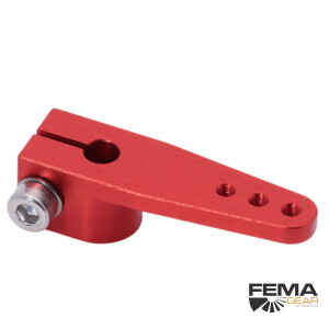 FEMA | Anlenkhebel aus Aluminium, 4 mm Bohrung red