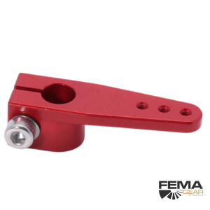 FEMA | Anlenkhebel aus Aluminium, 6 mm Bohrung red