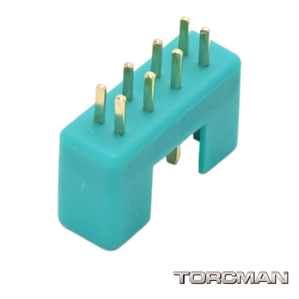 MPX-Stecker grün 8 Pol-Stecker / male