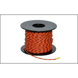 PVC-Servolitze 3-adrig verdrillt 0,25 qmm braun, rot, orange