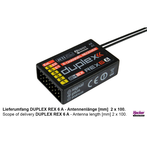 DUPLEX 2.4EX Empfänger REX 6 Assist
