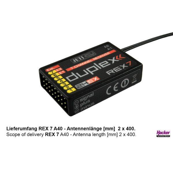 DUPLEX 2.4EX Empfänger REX 7 A40