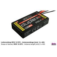 DUPLEX 2.4EX Empfänger REX 12 EPC