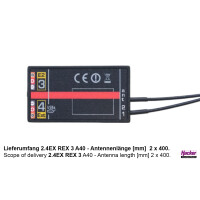 JETI DUPLEX 2.4EX Empfänger REX 3 A40