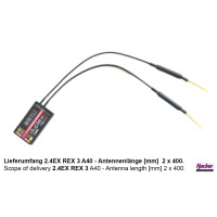JETI DUPLEX 2.4EX Empfänger REX 3 A40
