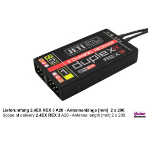 JETI DUPLEX 2.4EX Empfänger REX 3 A20