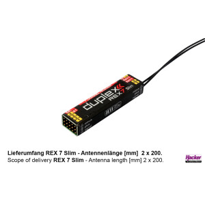 DUPLEX 2.4EX Empfänger REX 7 Slim