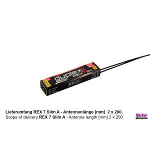 DUPLEX 2.4EX Empfänger REX 7 Slim Assist