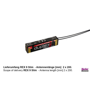 DUPLEX 2.4EX Empfänger REX 9 Slim