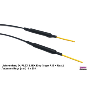 JETI DUPLEX 2.4EX Empfänger R18 + Rsat2