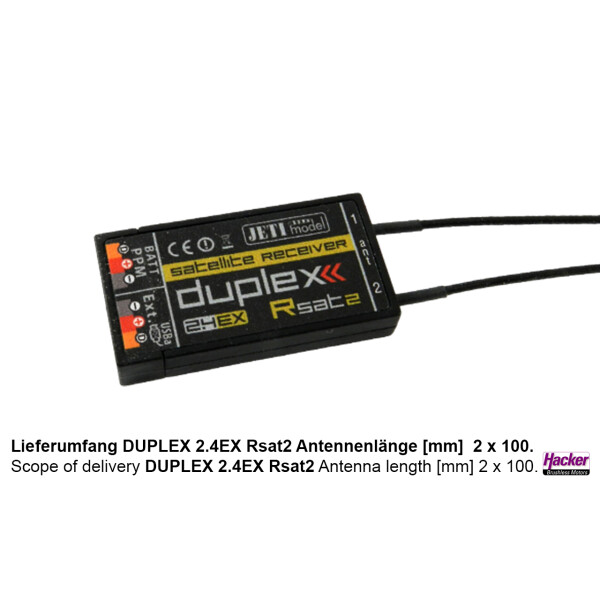 JETI DUPLEX 2.4EX Sat.-Empfänger Rsat2