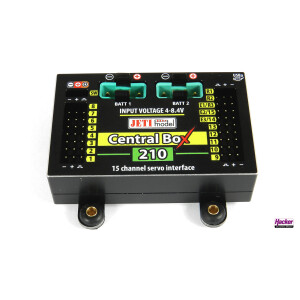 JETI DUPLEX 2.4EX Central Box 210 + 2 RSat2 + RC-Switch