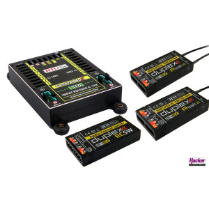 JETI DUPLEX 2.4EX Central Box 310 + 2x Rsat2 + RC Switch