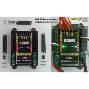 JETI DUPLEX 2.4EX Central Box 310 + 2x Rsat2 + RC Switch