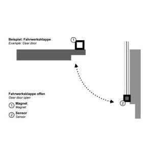 JETI ON/OFF-Sensor für DUPLEX 2.4EX Empfänger