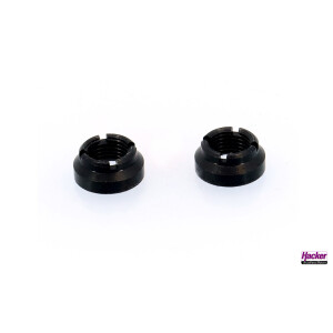 Ziermutter schwarz für DS-24II Stirnseite (2...