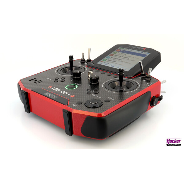 JETI Handsender DS-24 II Carbon Line Ruby