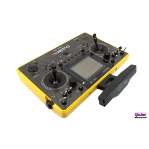 JETI Pultsender DC-16 II Carbon Line Yellow Multimode inkl. REX 10
