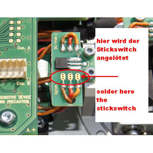 Knüppeltaster DC/DS Sender DUPLEX 2,4EX