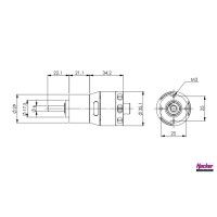 A30-18 M V2G 6-Pole kv2900 + 6,7:1