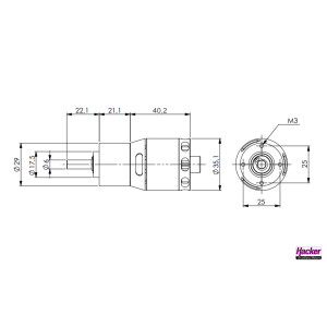 A30-12 L V2G 6-Pole kv 2800 + 6,7:1
