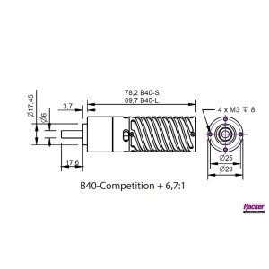B40-8L Comp + 6,7:1 Kv 3470