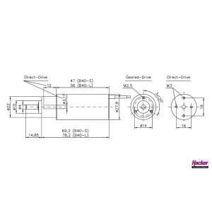 B40 11L kv2650 + MAXON 4,4:1 Keramik