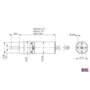 E40-XS 2,5D +6,7:1 Kv 3950