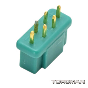 MPX-Buchse grün 6 Pol-Buchse / female