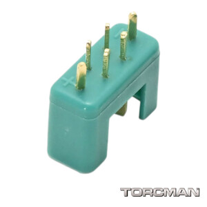 MPX-Stecker grün 6 Pol-Stecker / male