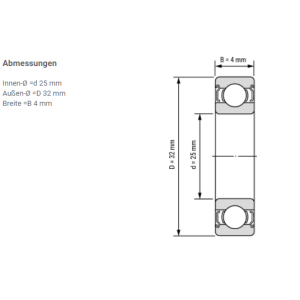 Kugellager 6706 ZZ | 30 x 37 x 4 mm